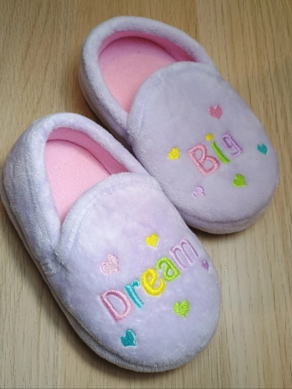 Wonder Nation Heart Pink Slippers – Toddler Size 7